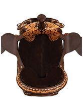 13.5" to 16.5" Circle Y Tammy Fischer Vintage Daisy Treeless Short Horn Barrel Saddle 1304 w/Free Pad