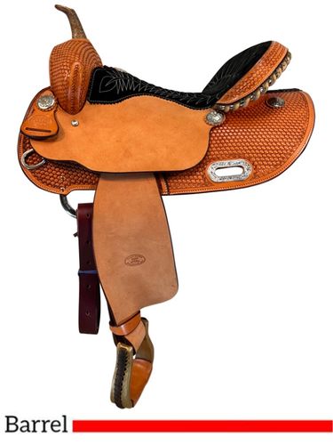 13.5" to 16" Billy Cook Barrel Saddle 1526