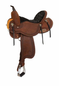 13.5" to 16" Circle Y Cloverleaf Barrel Saddle 2240