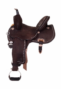 13.5" to 17" Circle Y Josey Cash Go Round Saddle MJ48