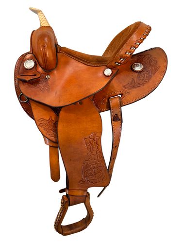 SOLD 2025/09/03j  13 Inch Used Blue Ridge Barrel Saddle 9010