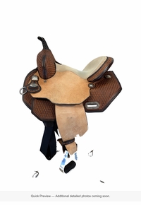13 Inch Used Circle Y Sarah Rose Coastal Rose Barrel Saddle Wide Flex2 Tree 1404