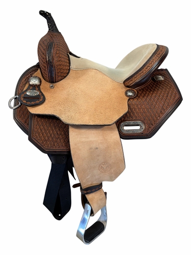 13 Inch Used Circle Y Sarah Rose Coastal Rose Barrel Saddle Wide Flex2 Tree 1404