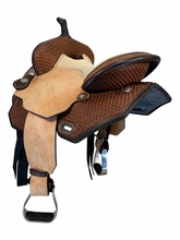 13 Inch Used Circle Y Sarah Rose Coastal Rose Barrel Saddle Wide Flex2 Tree 1404