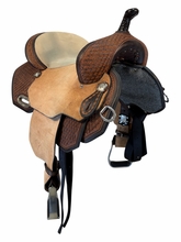 13 Inch Used Circle Y Sarah Rose Coastal Rose Barrel Saddle Wide Flex2 Tree 1404