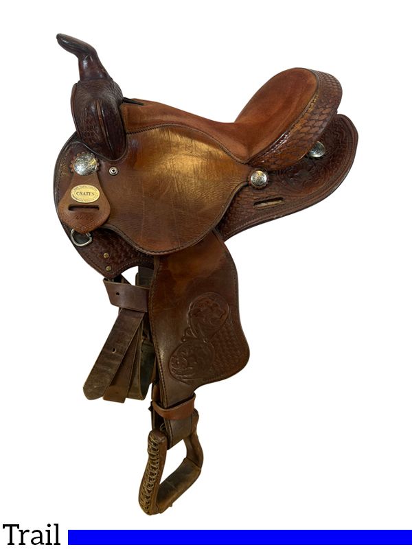 SOLD 2024/08/15ct 13 Inch Used Crates Trail Saddle 2200 *Free Shipping*