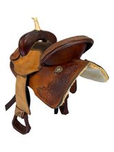 13 Inch Used J Black Saddle Co Barrel Saddle Medium Tree