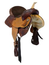 13 Inch Used J Black Saddle Co Barrel Saddle Medium Tree