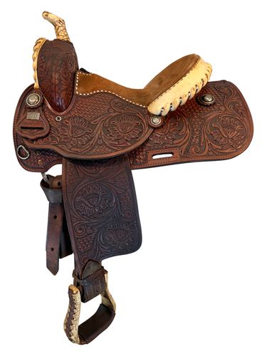 HOLD 2025/07/08j  13 Inch Used Martha Josey Barrel Saddle