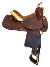 HOLD 2025/07/08j  13 Inch Used Martha Josey Barrel Saddle