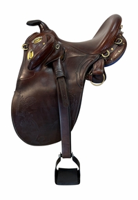 13 Inch Used Syd Hill and Sons Aussie Stock Saddle Medium Tree Suprema