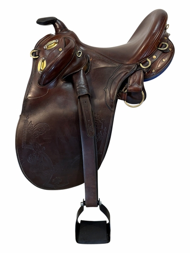 13 Inch Used Syd Hill and Sons Aussie Stock Saddle Medium Tree Suprema