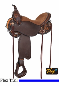 13" to 17" Circle Y Sunflower Flex2 Trail Saddle 1682