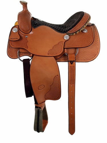 14" to 16" Billy Cook Basket Stamped Ladies All Around Saddle 2046