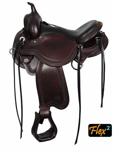 14" to 17" Circle Y Julie Goodnight Blue Ridge Flex2 Trail Saddle 1751