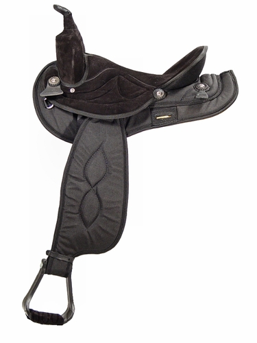 14" to 17" Big Horn Black Synthetic Saddle 599 600 601 602 603 604