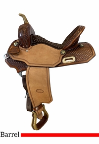 14.5" Billy Cook 9 High Half Breed Barrel Saddle 1807 SAVE $275 CLEARANCE