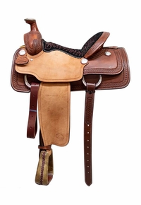 14.5" to 16" Billy Cook Long Block Border TM Roper Saddle 2148