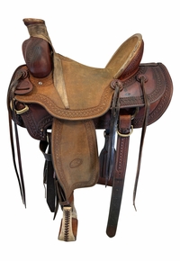 14.5Inch Used Billy Cook Arbuckle Ranch Saddle 2170