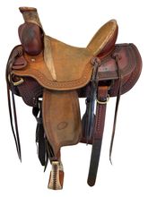 SOLD 2025/10/02  14.5Inch Used Billy Cook Arbuckle Ranch Saddle 2170