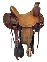 SOLD 2025/10/02  14.5Inch Used Billy Cook Arbuckle Ranch Saddle 2170