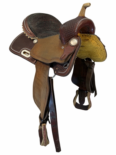 14.5Inch Used Billy Cook Barrel Saddle Medium Tree 1530