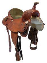 14.5Inch Used Billy Cook Greenville All Around Saddle Medium Tree 281