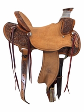 14.5Inch Used Billy Cook Sulphur LTWT Desert Flower Wade Ranch Saddle Wide Tree 2295