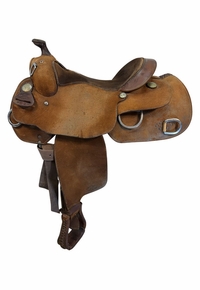 14.5Inch Used Billy Cook Training Saddle Wide Tree 9030