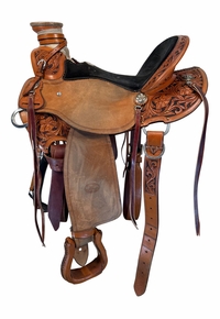 14.5Inch Used Billy Cook Wade Ranch Saddle Wide Tree 2293