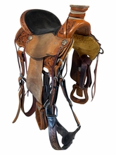 SOLD 2026/03/27e  14.5Inch Used Billy Cook Wade Ranch Saddle Wide Tree 2293