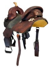 SOLD 2025/12/03e 14.5Inch Used Bob Marshall Treeless Barrel Saddle 11897