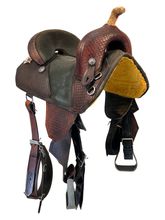 SOLD 2025/12/03e 14.5Inch Used Bob Marshall Treeless Barrel Saddle 11897