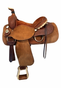 14.5Inch Used Bona Allen Saddle Co Roping Saddle 9500