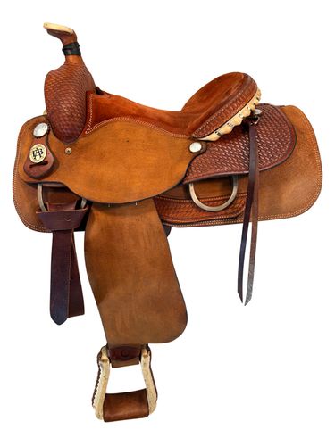 14.5Inch Used Bona Allen Saddle Co Roping Saddle 9500