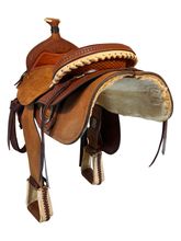 14.5Inch Used Bona Allen Saddle Co Roping Saddle 9500