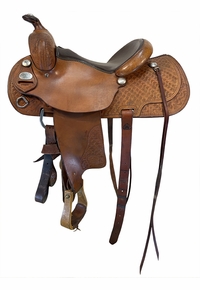 14.5Inch Used Broken Arrow Saddlery Reining Saddle Medium Tree