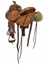 14.5Inch Used Broken Arrow Saddlery Reining Saddle Medium Tree