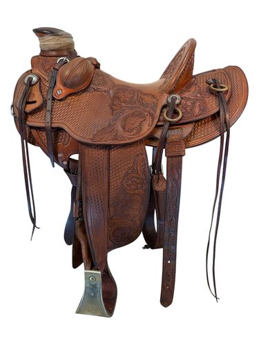 14.5Inch Used C Schwarz Saddler Ranch Saddle