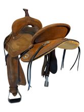 14.5Inch Used Circle Y Cloverleaf Barrel Saddle Wide Tree 2240