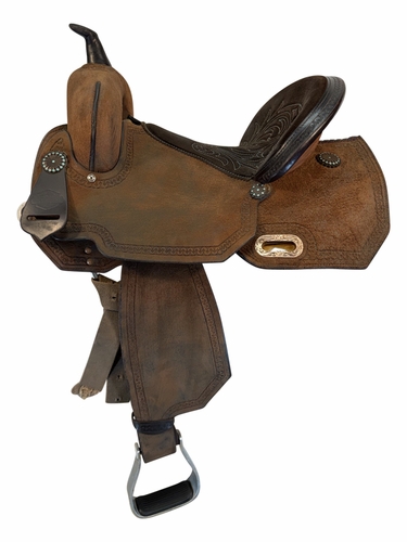 14.5Inch Used Circle Y High Horse Lindale Barrel Saddle Wide Tree 6228