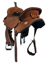 14.5Inch Used Circle Y JBN Treeless Barrel Saddle 3914