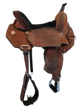 14.5Inch Used Circle Y JBN Treeless Barrel Saddle 3914