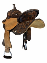 SOLD 2026/07/24e  14.5Inch Used Circle Y Kelly Kaminski Barrel Saddle Wide Flex Tree 1509