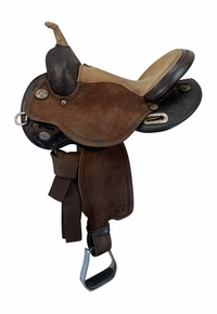 14.5Inch Used Circle Y Kelly Kaminski Barrel Saddle Wide Flex2 Tree 1522