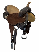14.5Inch Used Circle Y Kelly Kaminski Barrel Saddle Wide Flex2 Tree 1522