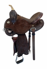 14.5Inch Used Circle Y Kelly Kaminski Swift Barrel Saddle Wide Flex Tree 1522