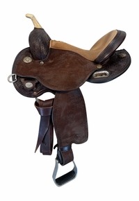 14.5Inch Used Circle Y Kelly Kaminski Swift Barrel Saddle Wide Flex Tree 1522