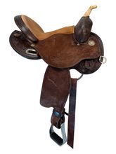 14.5Inch Used Circle Y Kelly Kaminski Swift Barrel Saddle Wide Flex Tree 1522