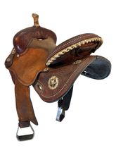 14.5Inch Used Circle Y Lockhart Fast and Furious Barrel Saddle 1544